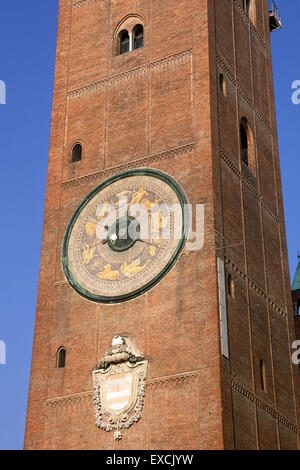 Italia, Lombardia, Cremona, cattedrale, campanile di Torrazzo Foto Stock