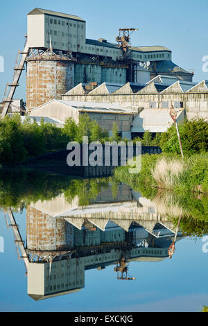 Northwich area isola WALLERSCOTE SODA ASH OPERE AKA LA FABBRICA DI NEVE Il Wallerscote lavora a Northwich è un industriale live Foto Stock