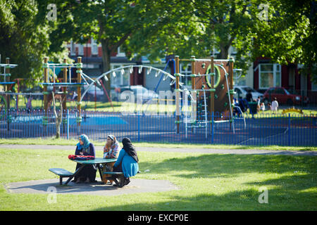 Nella foto Whalley area dell'intervallo Manley Park Regno Unito Gran Bretagna British Regno Unito Europa isola Europea Inghilterra Isola inglese n. Foto Stock