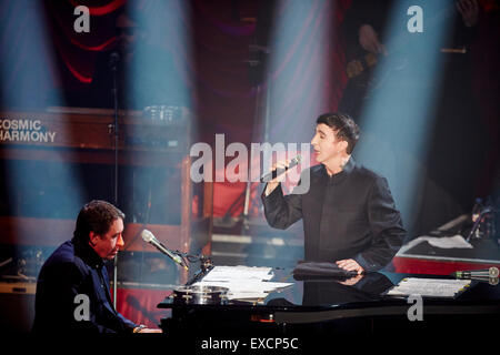 Jools Holland big band evento a Blackpool il giardino d'inverno per la BBC television show Foto Stock