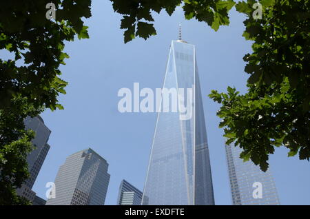 One World Trade Center Manhattan Stati Uniti d'America giornata di sole Foto Stock