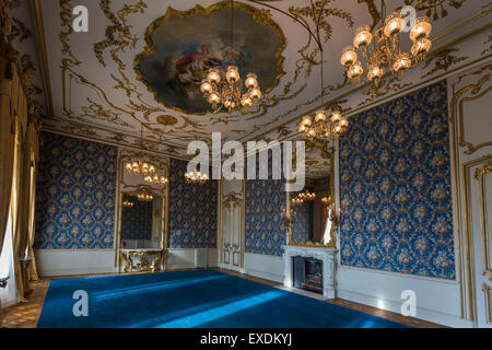 Camera in Wrest Park Mansion House, nei pressi di Silsoe, Bedfordshire, Inghilterra Foto Stock