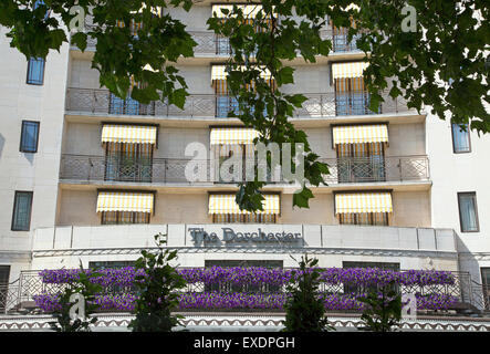 Il Dorchester Hotel di Park Lane, Londra Foto Stock