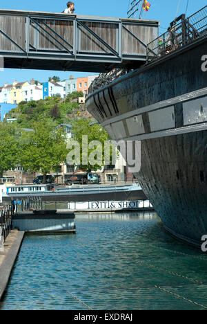 Immagine documentario di SS Gran Bretagna nave in Bristol Foto Stock