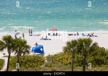 Pass-A-Grille, sull'estremità meridionale di St. Pete Beach sulla costa del Golfo della Florida Foto Stock