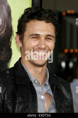 James Franco assiste Los Angeles Premiere di "battuto su" tenutasi presso il Teatro Mann in Westwood, California, il 21 maggio 2007. Foto Stock