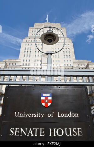 Charles Holden per il Senato, Università di Londra, Malet Street, London, WC1E, REGNO UNITO Foto Stock