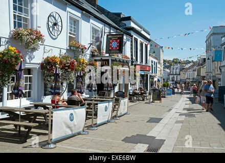 Molesworth street, St Albans, Cornwall, England, Regno Unito Foto Stock