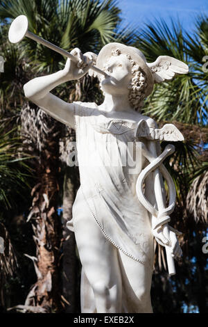 Statua di Mercurio, Cumberland Island, Georgia Foto Stock