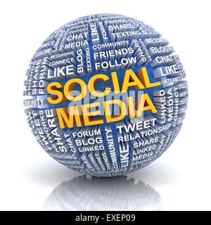 Social media concept Foto Stock