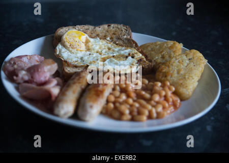 La completa prima colazione inglese Foto Stock
