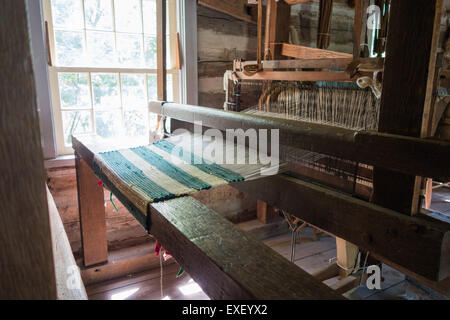 1900 Doon Heritage Village weavery tessili Foto Stock