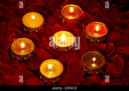 Indian Diwali Festival diya nessuno Foto Stock