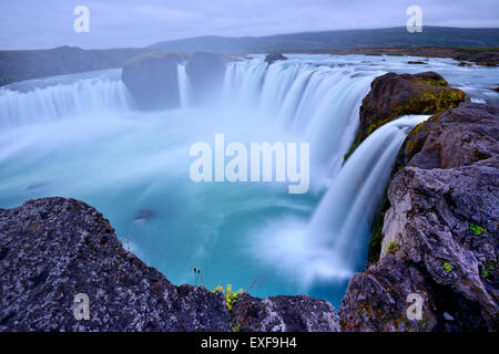 Cascate Godafoss, Islanda Foto Stock