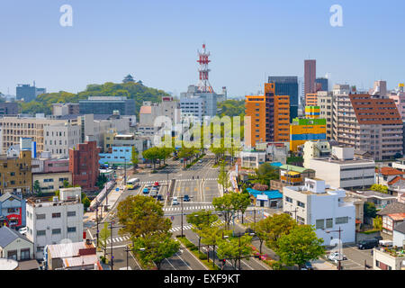 Wakayama City, Giappone downtown cityscape. Foto Stock