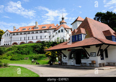 Isola di Caldey Monastero Post Office e Museo Tenby Pembrokeshire Wales Cymru REGNO UNITO GB Foto Stock