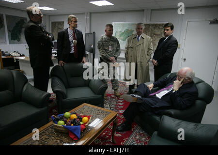 Il vice presidente Cheney, David Addington e Vice staff presidenziale a Foto Stock