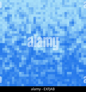 Formelle quadrate in superficie lo sfondo in colore blu Foto Stock