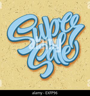 Super tag vendita banner. Illustrazione Vettoriale Illustrazione Vettoriale