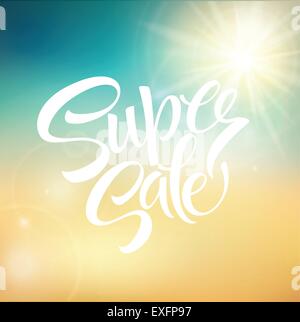 Super tag vendita banner. Illustrazione Vettoriale Illustrazione Vettoriale
