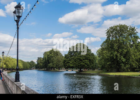 La bellissima campagna paesaggio lungo le sponde del Fiume Great Ouse Foto Stock