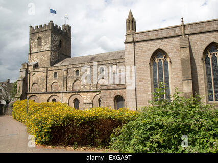 Priorato storica chiesa di Santa Maria in città di Chepstow, Monmouthshire, Wales, Regno Unito Foto Stock