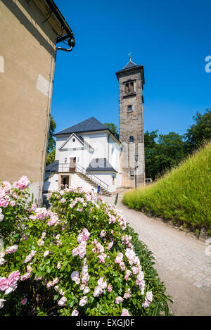 Fortezza Koenigstein, Svizzera Sassone, in Sassonia, Germania, Europa Foto Stock