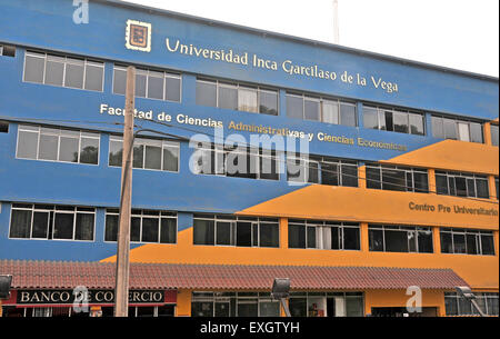 Universidad Inca Garcilaso de la Vega Lima Peru Sud America Foto Stock