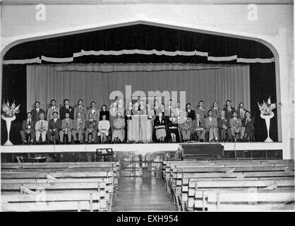 La riunione della Chiesa mennonita della Conferenza generale del 1950 è stato un evento significativo in cui i leader della Chiesa mennonita si sono riuniti per discutere la fede, le questioni della Chiesa e la direzione della comunità mennonita per gli anni a venire. Foto Stock