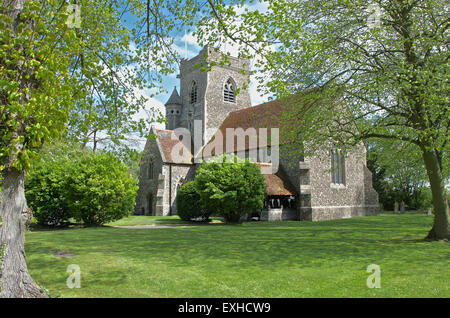 Chiesa della Santa Trinità, Pleshey, Essex, Regno Unito Foto Stock