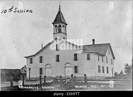 La sede della Conferenza generale 1884 riunione della Chiesa mennonita, un evento significativo nella storia mennonita. Questo incontro segnò un momento chiave nello sviluppo e nella crescita della chiesa. Foto Stock