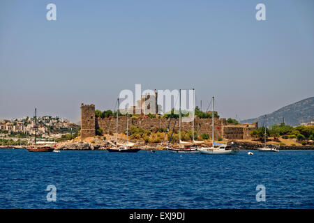 Castello di San Pietro alla città di Bodrum, Muğla Provincia, Turchia Foto Stock