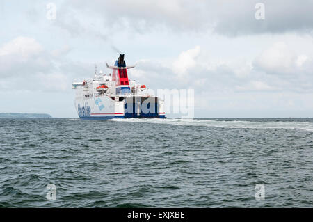 Stenaline Superfast VII lasciare Belfast Foto Stock