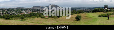 La vista in tutta Edimburgo da Blackford Hill Foto Stock