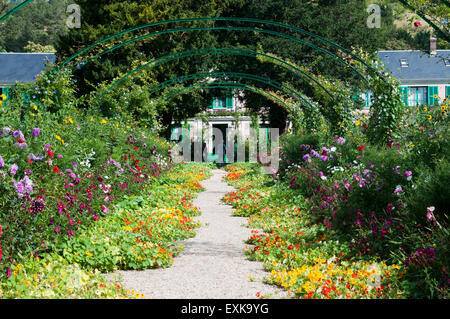 Claude Monet giardino giverny departement eure Francia Europa Foto Stock