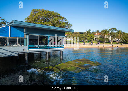 Watson Bay Wharf, Doyles Fisherman Wharf Cafe, Pesce e Patatine ristorante, Sydney, Australia Foto Stock