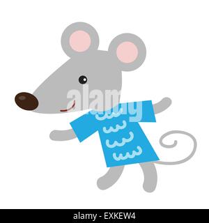 mouse,cute,funny,cartoon,illustration,isolated,vector,animal Illustrazione Vettoriale