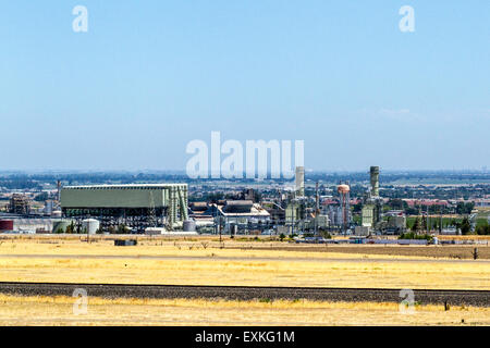 Owens Illinois fabbrica di vetro di Tracy California Foto Stock