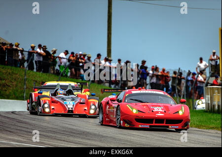 Bowmanville, può., 12 lug 2015 - presso la Mobil 1 SportsCar Grand Prix al Canadian Tire Motorsport Park - Mosport in Bowmanville, Canada il 12 luglio 2015. Foto Stock