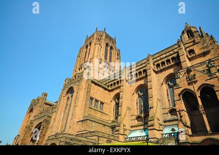 Liverpool Cattedrale anglicana, Liverpool, Merseyside England, Regno Unito, Europa occidentale. Foto Stock