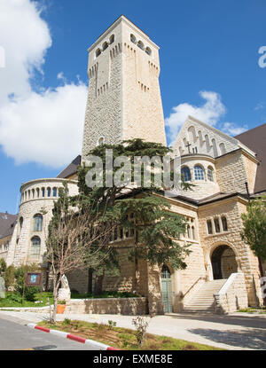 Gerusalemme - Chiesa Evangelica Luterana di ascensione sul Monte degli Ulivi. Foto Stock