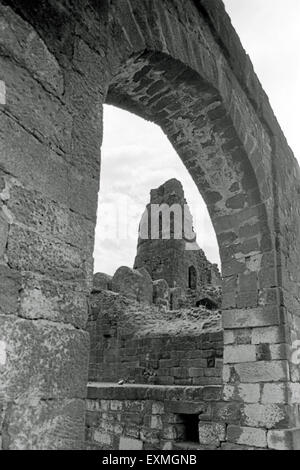 Forte di Daulatabad ; Forte di Deogiri ; forte di Devagiri ; forte di Deogiri ; Daulatabad ; Aurangabad ; Maharashtra ; India ; Asia ; vecchia immagine del 1900 Foto Stock