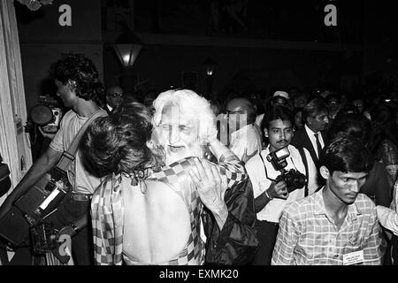 MF Hussein Maqbool Fida Hussain mondo famoso pittore Foto Stock