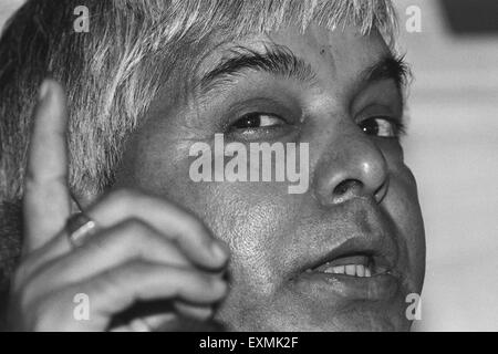 Lalu Prasad Yadav un uomo politico indiano da parte dello stato del Bihar Foto Stock