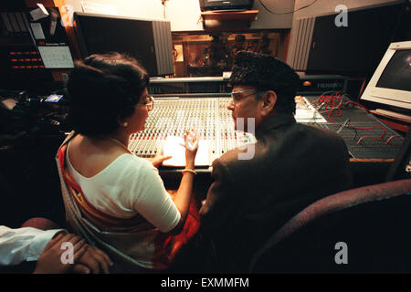 V. P. Singh Vishwanath Pratap Singh sul computer ex Primo Ministro della Repubblica dell' India Foto Stock