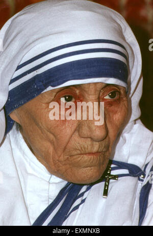 La beata Madre Teresa di Calcutta nato Agnes Gonxha Bojaxhiu comunemente noto come Madre Teresa di Calcutta era un albanese-nato indiano cattolico romano nun. Foto Stock