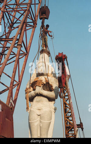 Hanuman idolo Nerul installazione tempio nuovo Bombay Mumbai India Maharashtra Foto Stock