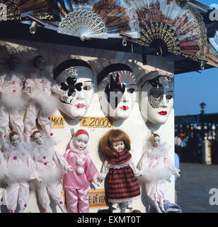 Karneval in Venedig, ITALIEN 1980er Jahre. Il carnevale di Venezia, Italia degli anni ottanta. Foto Stock