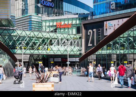 Westfield Stratford City Shopping Centre di Londra, England, Regno Unito Foto Stock