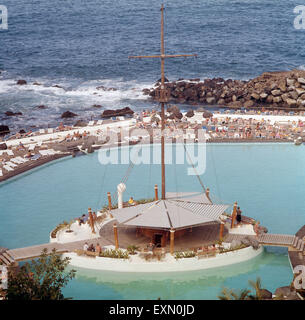 Eine Reise zur Vulkaninsel Teneriffa, Spanien 1970er Jahre. Un viaggio per l'isola vulcanica Tenerife, Spagna degli anni settanta. Foto Stock